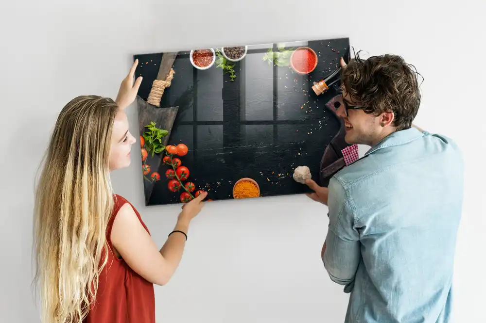 Magnetická kreslící tabule s motivem kuchyňského náčiní