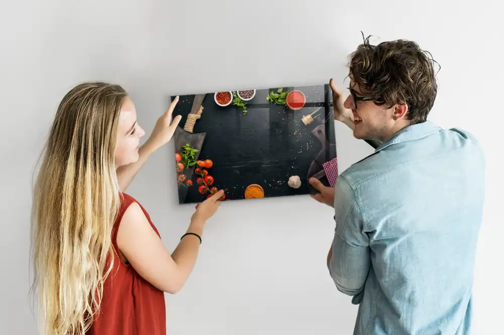 Magnetická kreslící tabule s motivem kuchyňského náčiní