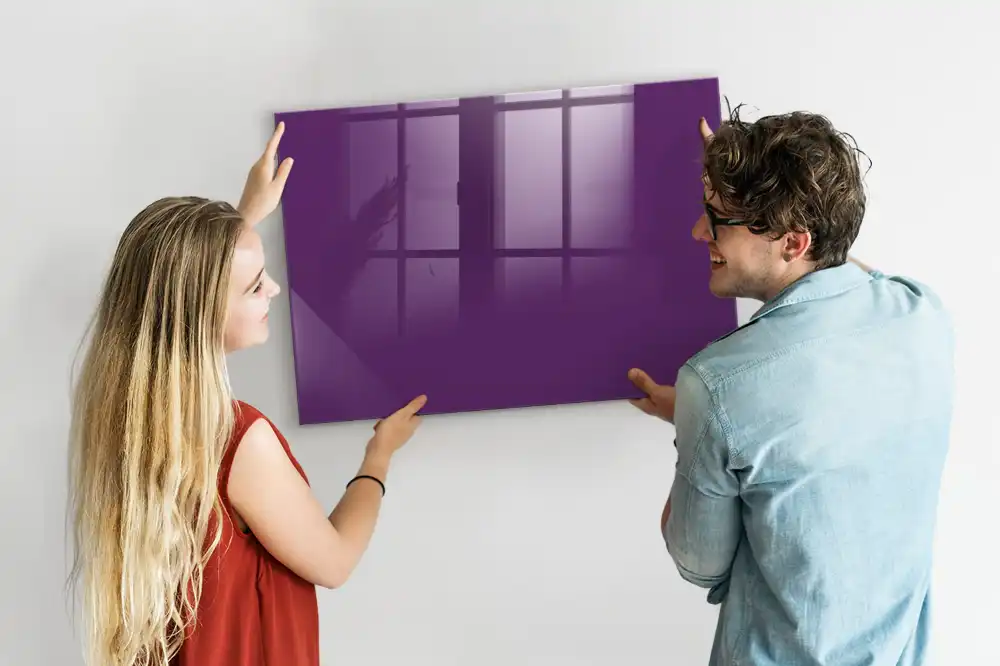 Fialová magnetická kreslící tabule
