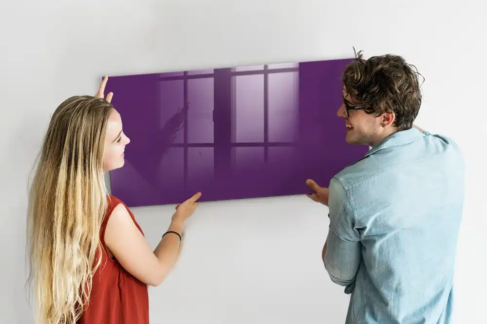 Fialová magnetická kreslící tabule