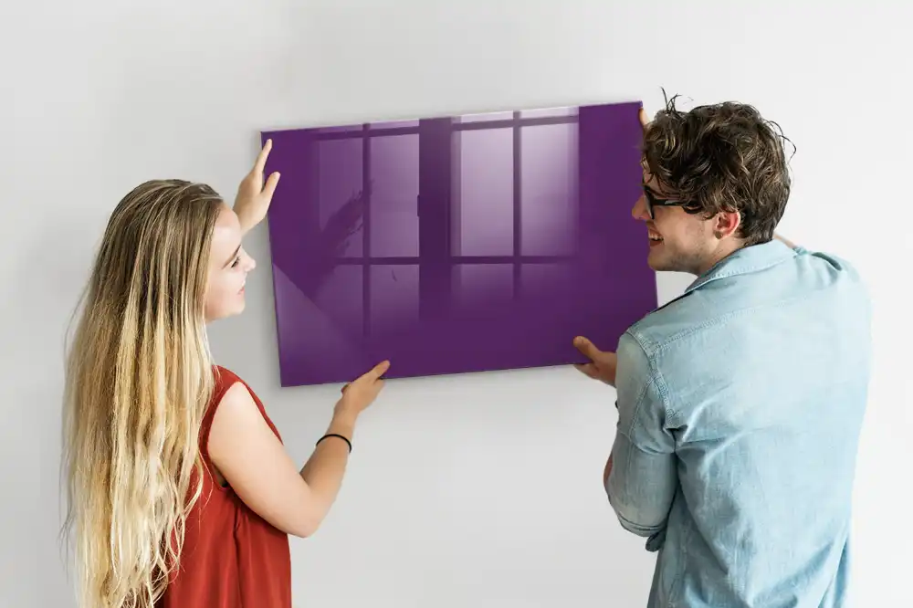 Fialová magnetická kreslící tabule