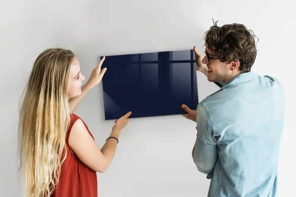 Magnetická psací tabule v tmavě modré barvě