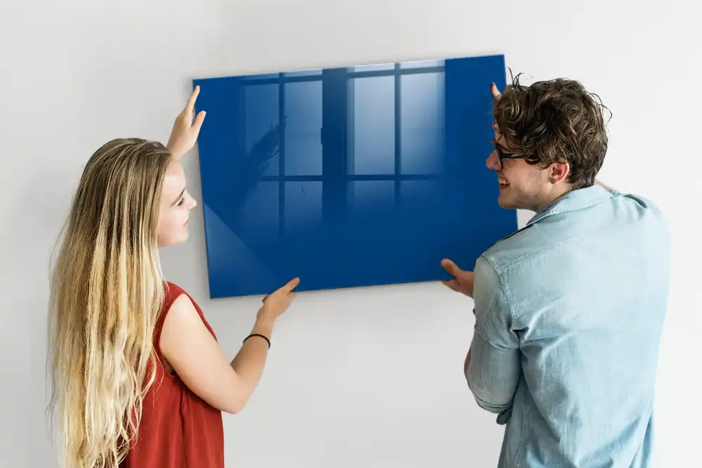 Magnetická kreslící tabule v modré barvě