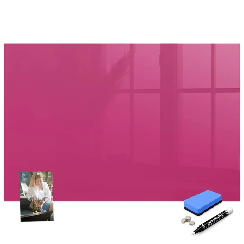 Růžová silná magnetická psací tabule