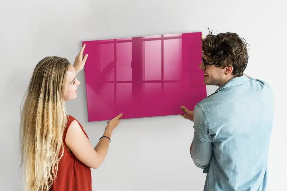 Růžová silná magnetická psací tabule