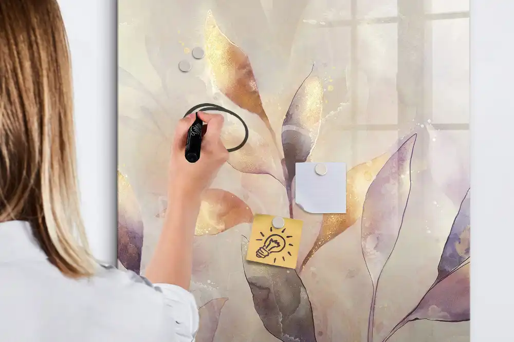 Magnetická kreslicí tabule s motivem botanických akvarelů