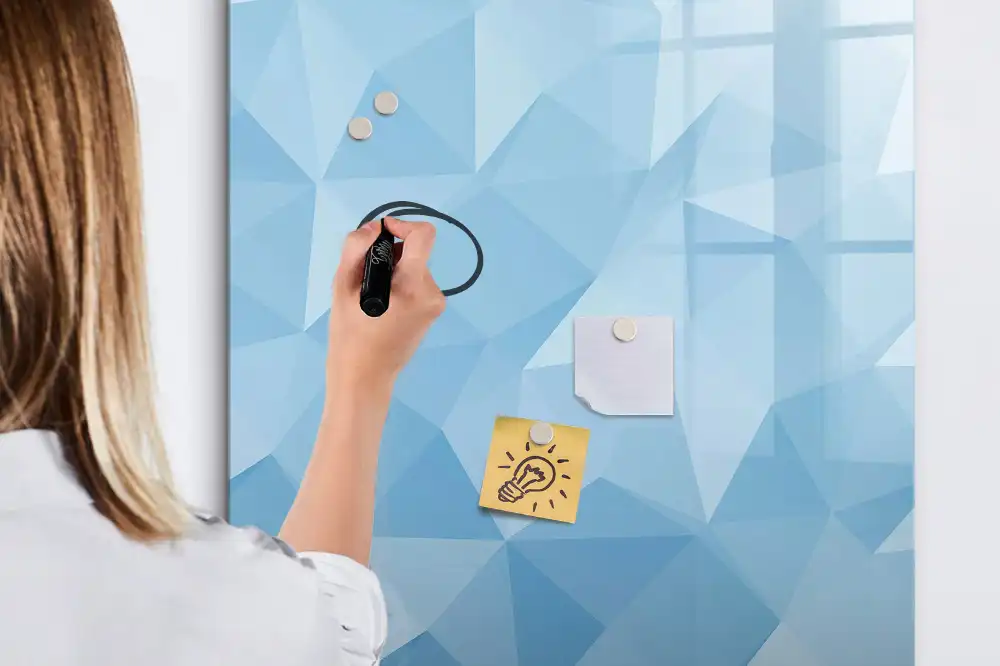 Magnetická psací tabule trojúhelníková mozaika