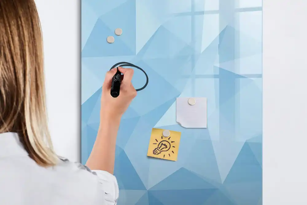 Magnetická psací tabule trojúhelníková mozaika