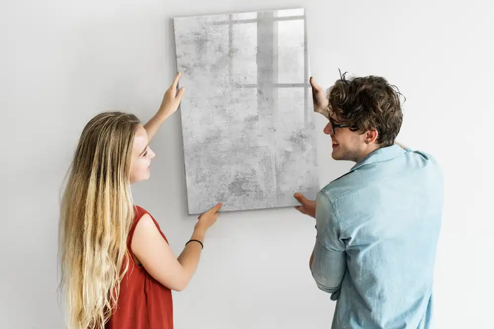 Magnetická popisovací tabule s dekorem betonové zdi