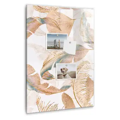 Magnetická kreslicí tabule s motivem ptačího peří