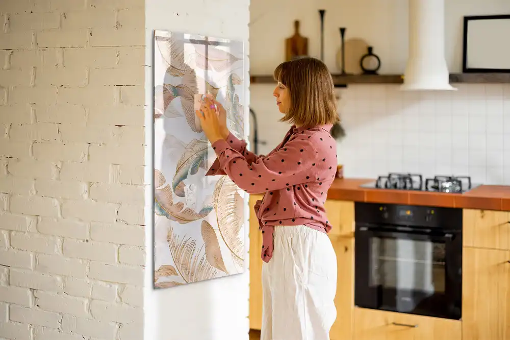 Magnetická kreslicí tabule s motivem ptačího peří