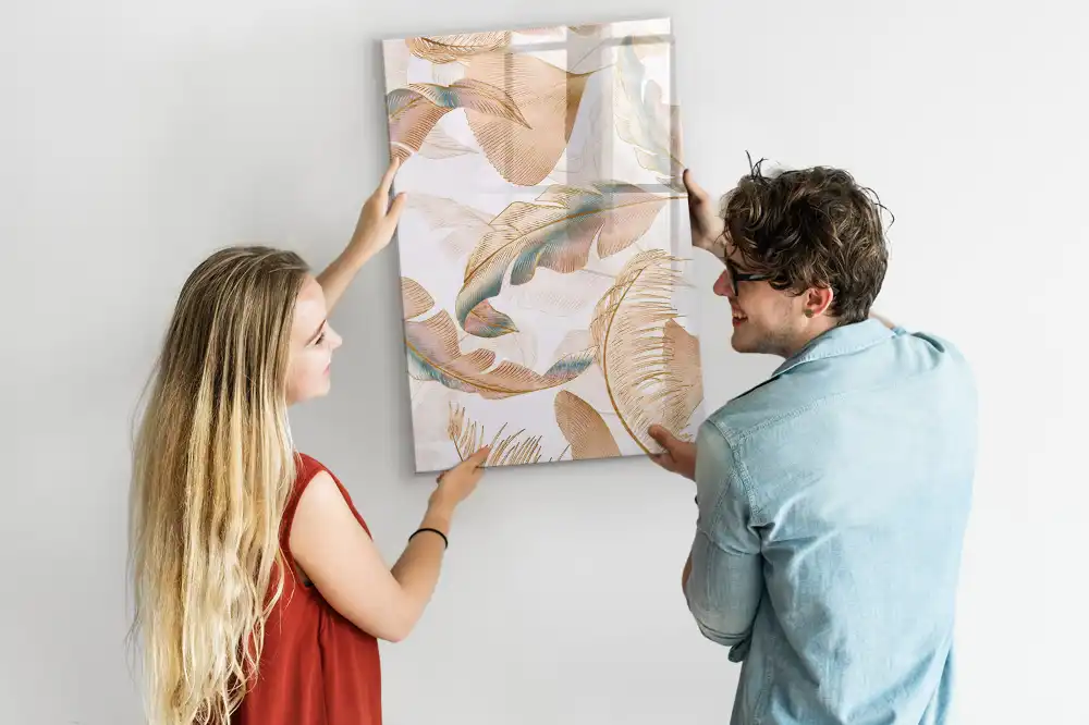 Magnetická kreslicí tabule s motivem ptačího peří