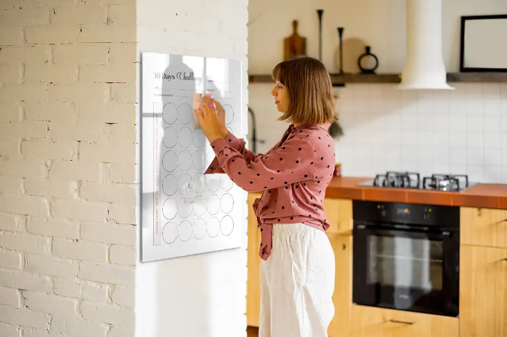 Magnetická kreslící tabule na 30denní plán