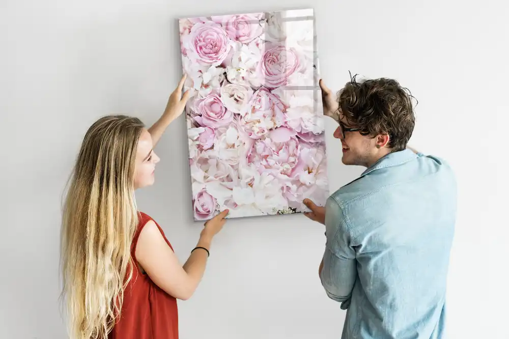 Magnetická kreslící tabule růžové pupeny