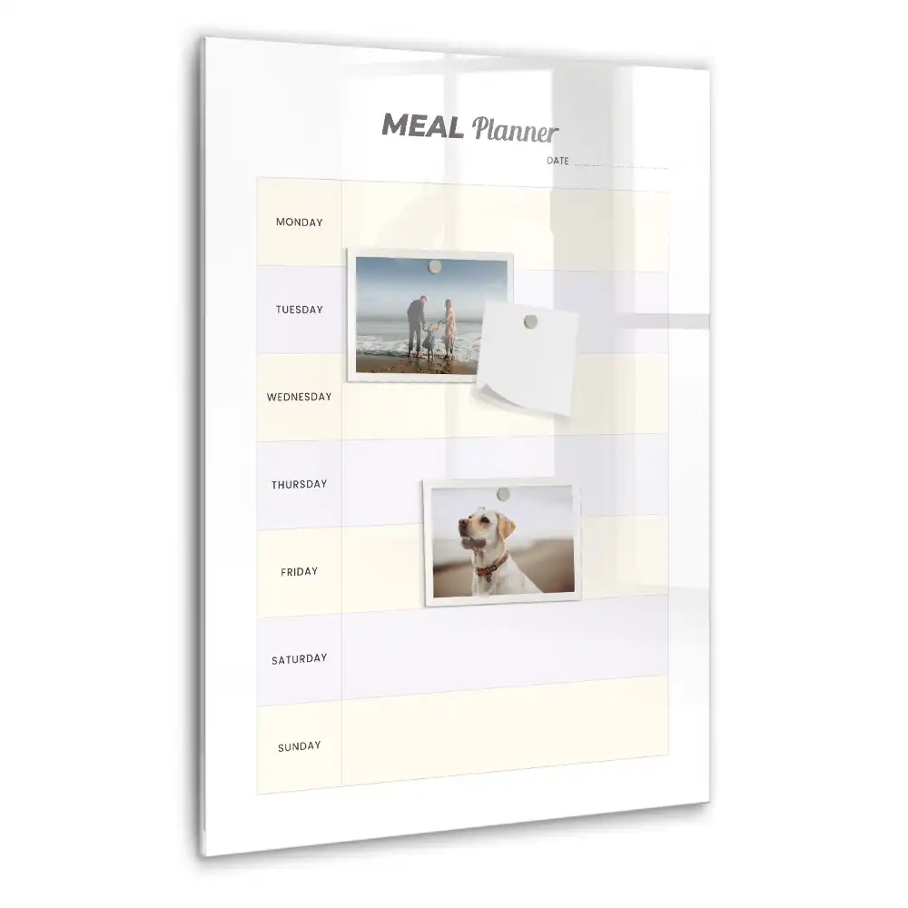 Magnetická kreslící tabule s organizérem na menu