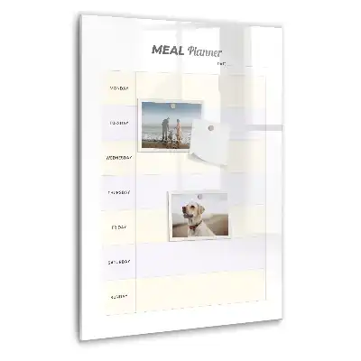 Magnetická kreslící tabule s organizérem na menu