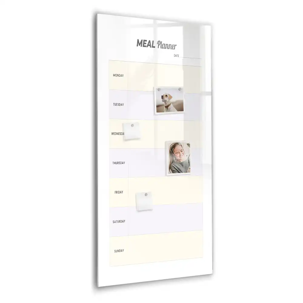 Magnetická kreslící tabule s organizérem na menu