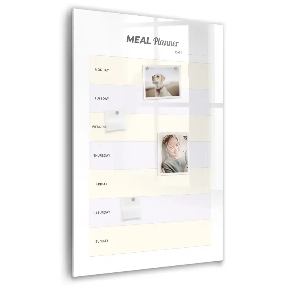 Magnetická kreslící tabule s organizérem na menu