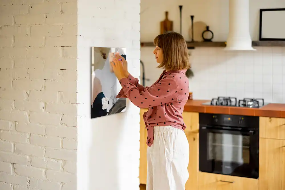 Magnetická popisovací tabule s akvarelovou abstrakcí