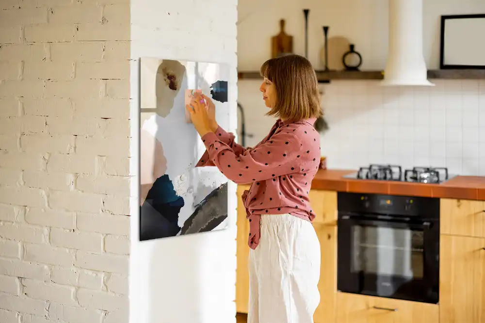Magnetická popisovací tabule s akvarelovou abstrakcí