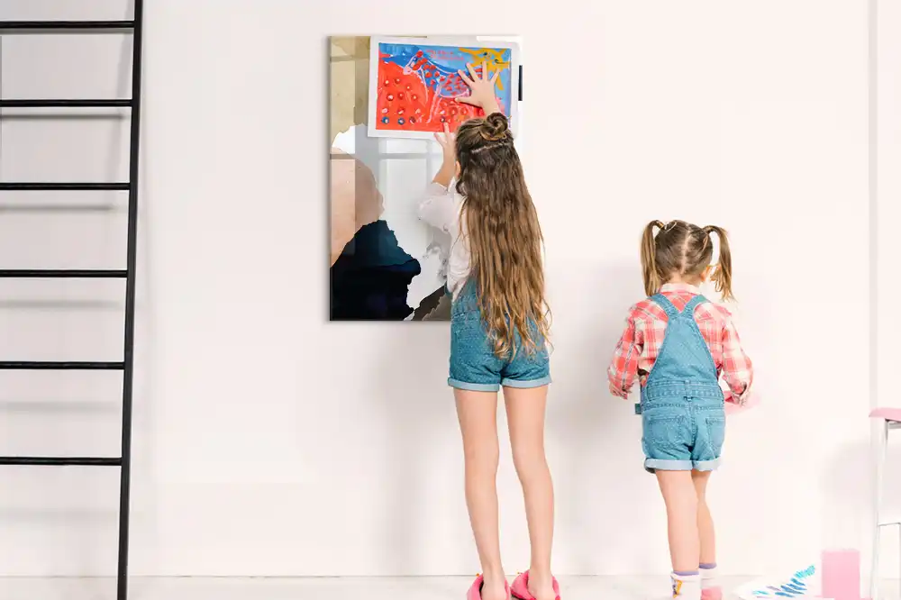 Magnetická popisovací tabule s akvarelovou abstrakcí