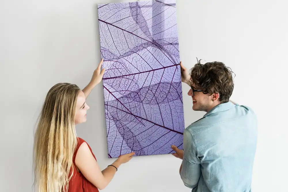 Magnetická kreslicí tabulka se strukturou listu