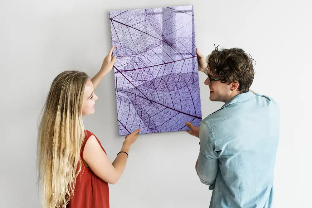 Magnetická kreslicí tabulka se strukturou listu