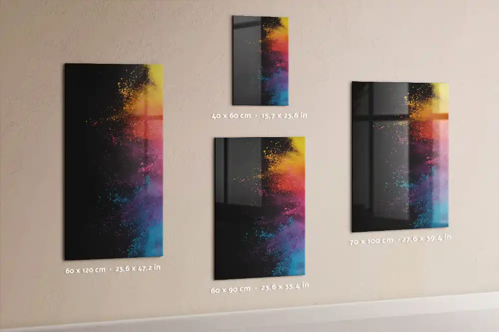 Magnetická popisovací tabule zelený výhonek s listy