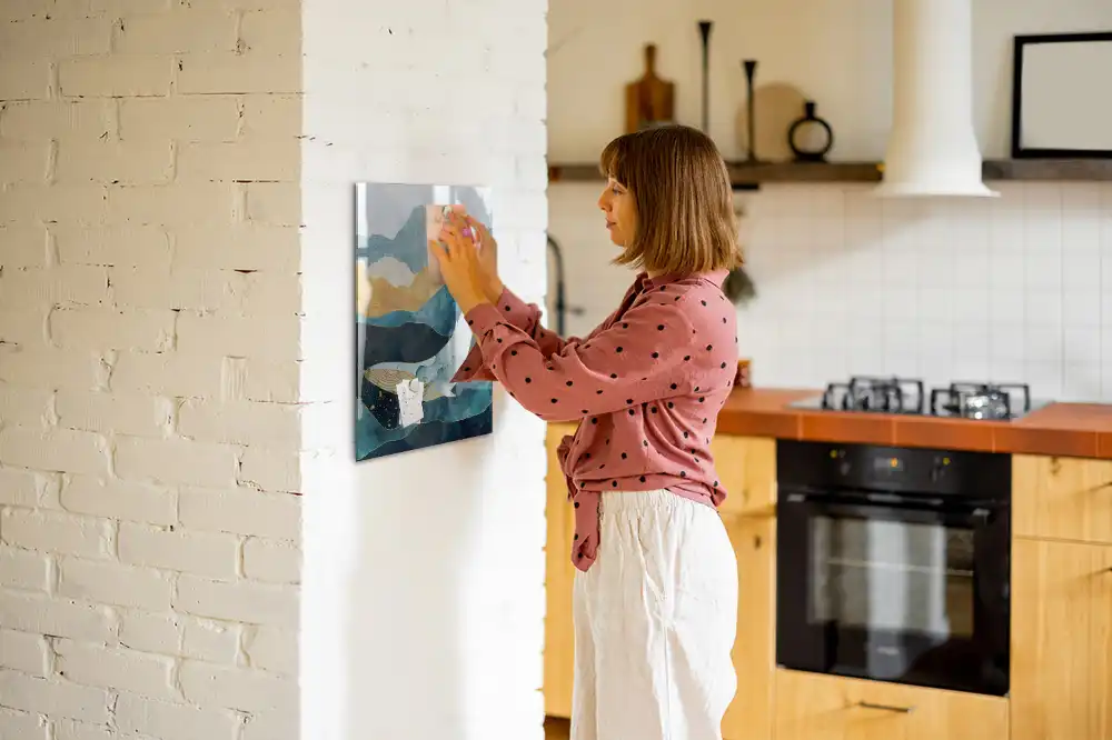 Magnetická popisovací tabule s motivem mramorové velryby