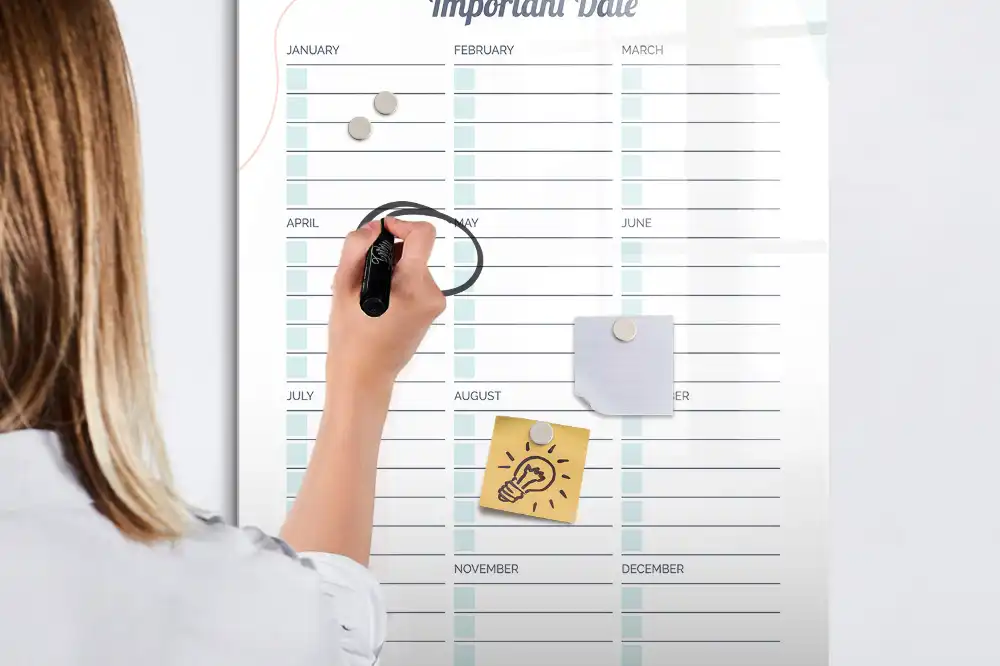 Magnetická kreslící tabule na důležité události