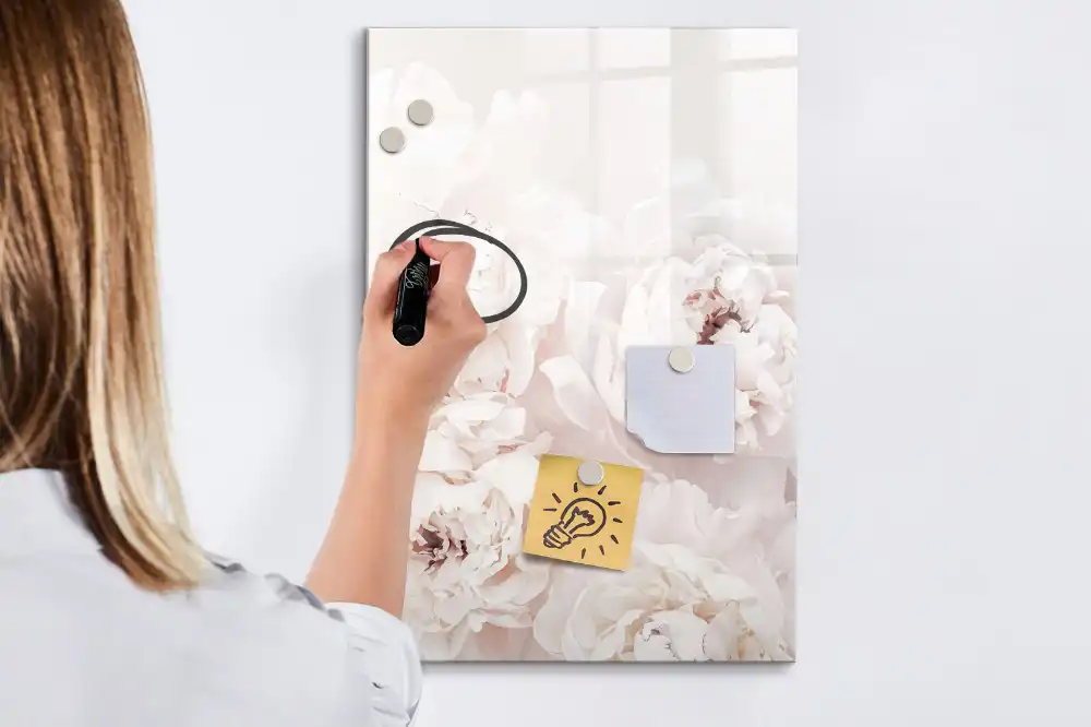 Magnetická kreslící tabule růžové pivoňky