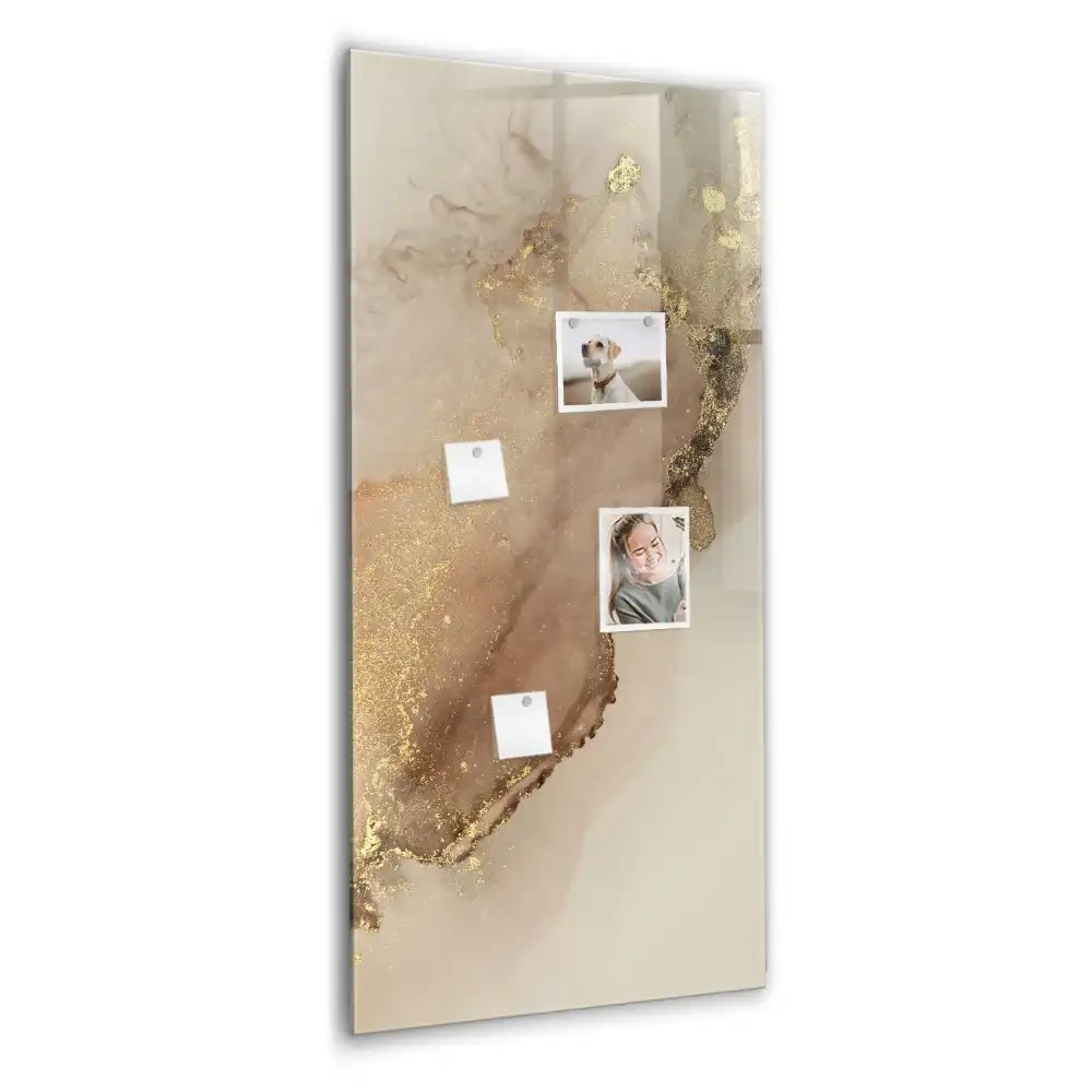 Magnetická popisovací tabule s mramorovým designem a třpytkami