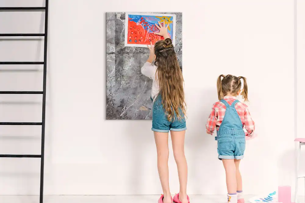 Magnetická popisovací tabule v dekoru tmavá žula