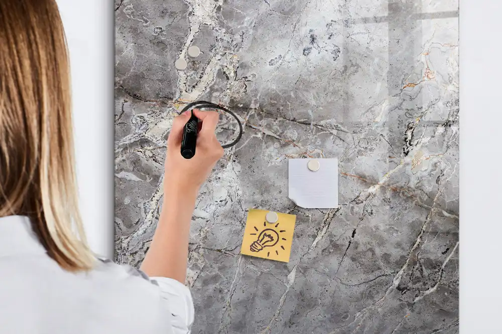Magnetická popisovací tabule v dekoru tmavá žula