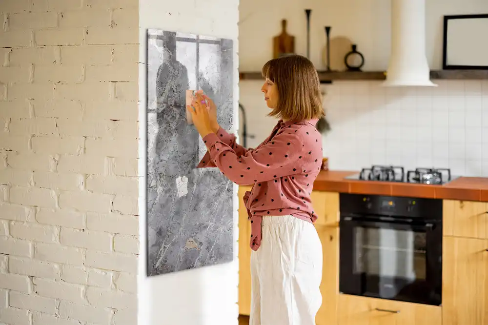 Magnetická popisovací tabule v dekoru tmavá žula