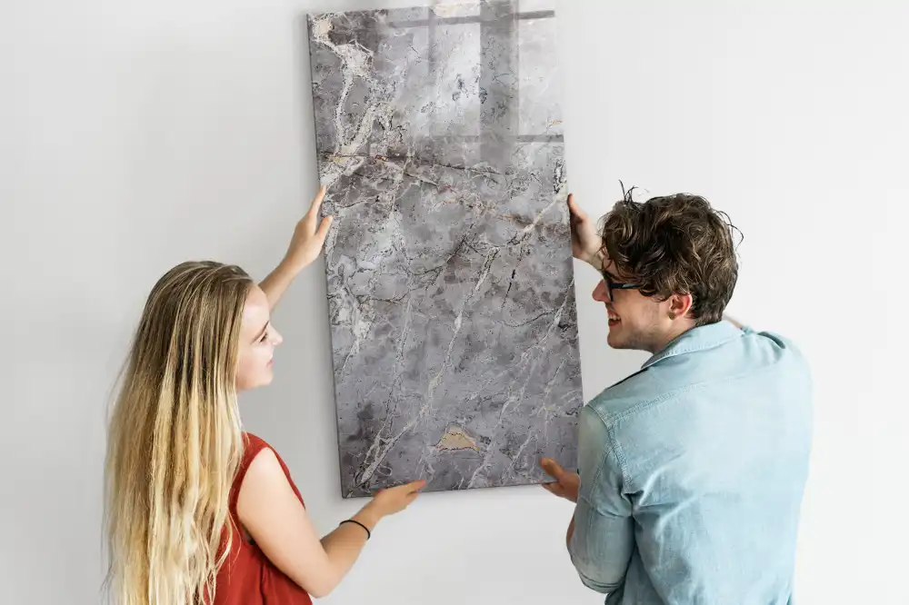 Magnetická popisovací tabule v dekoru tmavá žula