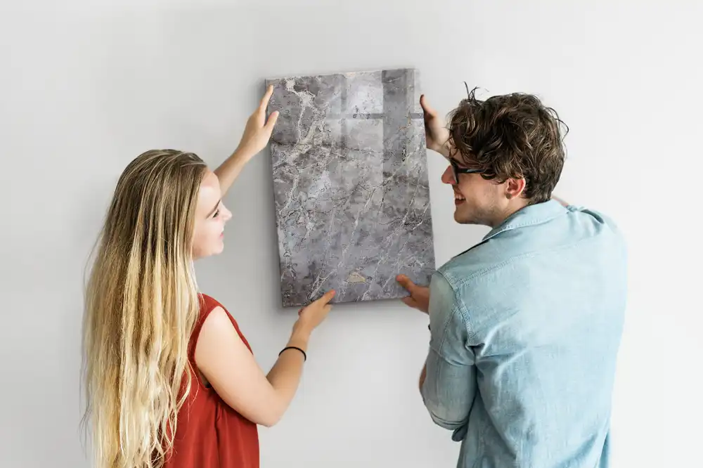 Magnetická popisovací tabule v dekoru tmavá žula