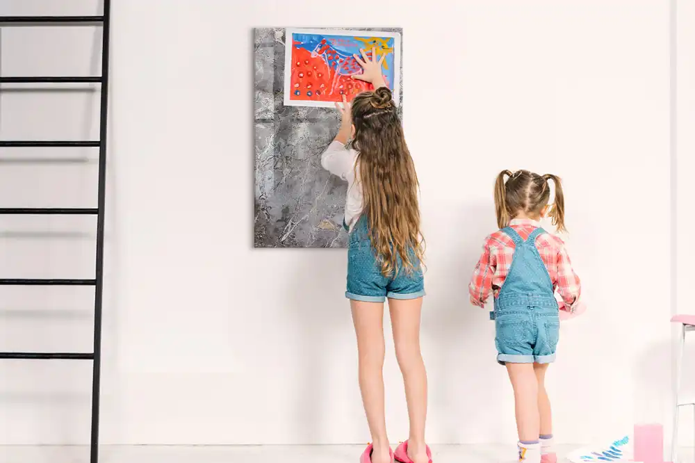 Magnetická popisovací tabule v dekoru tmavá žula