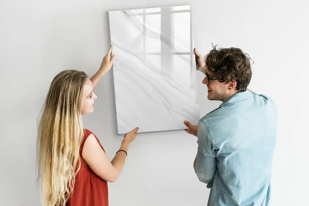 Magnetická popisovací tabule s motivem mramoru