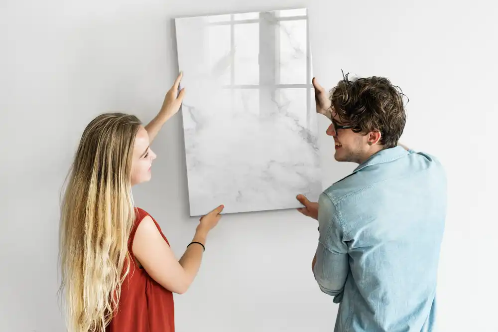 Magnetická kreslící tabule v designu klasického mramoru