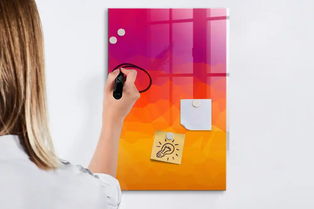 Magnetická popisovací tabule s ranním gradientem