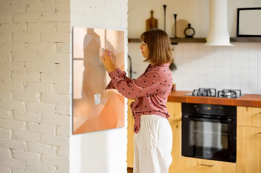 Magnetická popisovací tabule pro skládání trojúhelníků