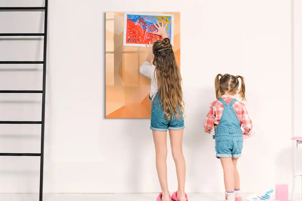 Magnetická popisovací tabule pro skládání trojúhelníků
