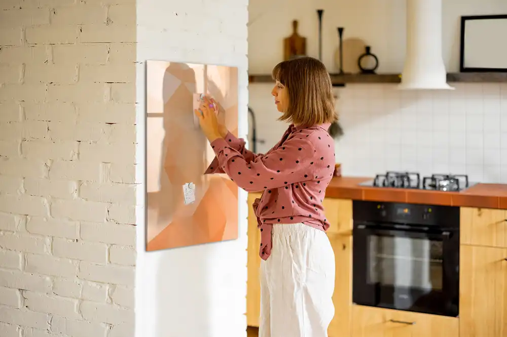 Magnetická popisovací tabule pro skládání trojúhelníků