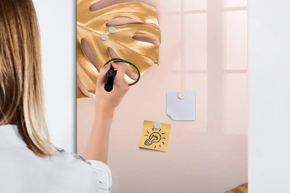 Magnetická kreslící tabule Zlaté listy