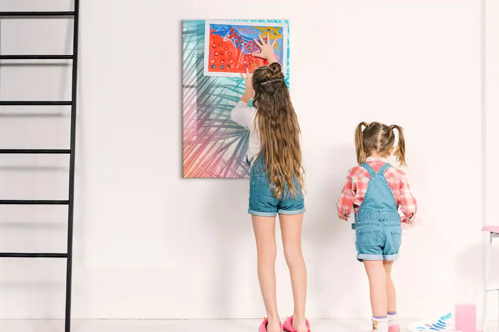 Magnetická popisovací tabule s motivem palmového listu