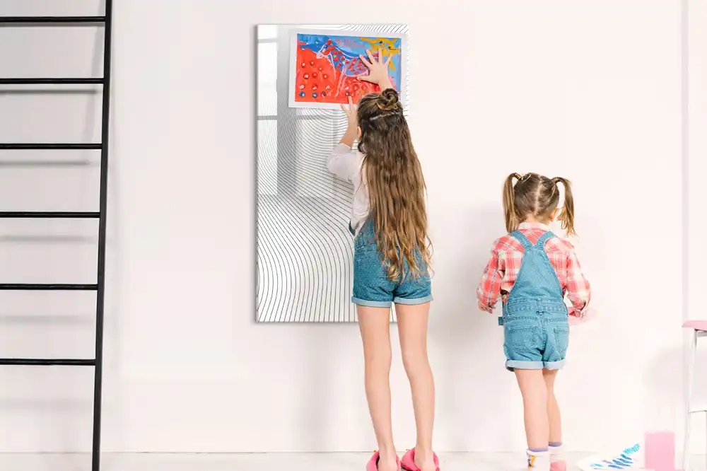 Magnetická popisovací tabule s motivem popelových čar