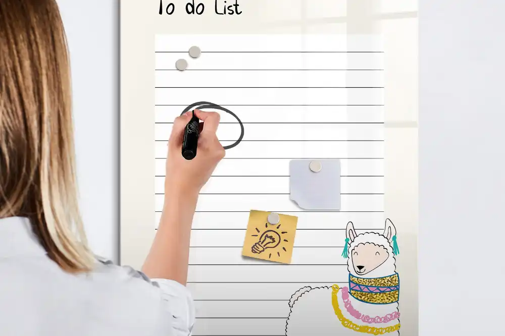 Magnetická popisovací tabule kniha přání