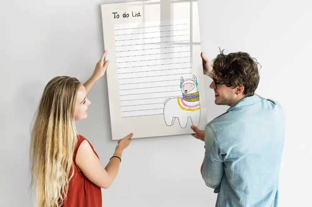 Magnetická popisovací tabule kniha přání