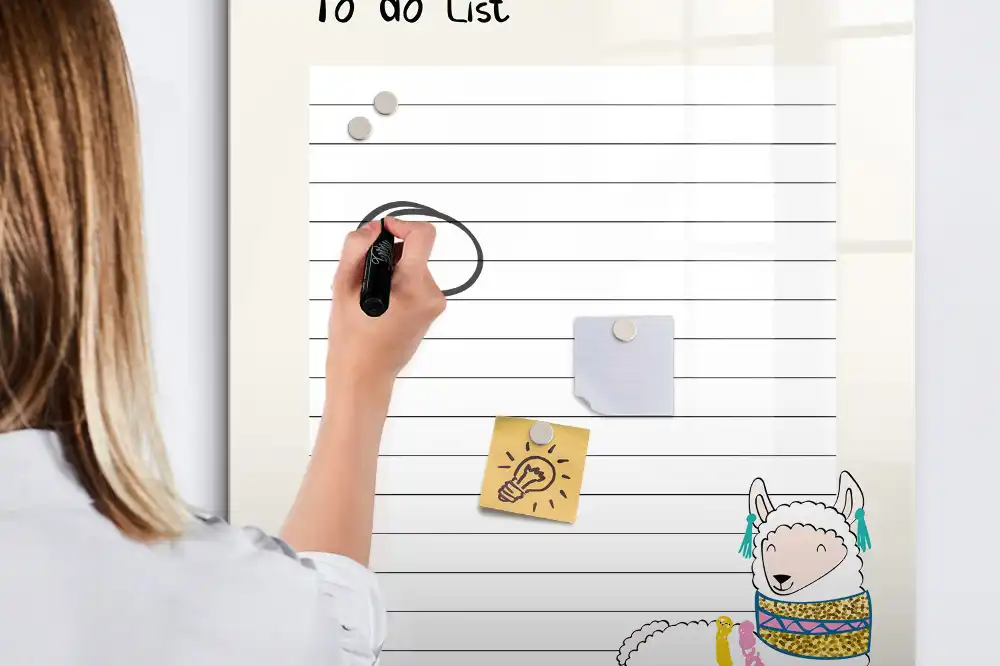 Magnetická popisovací tabule kniha přání